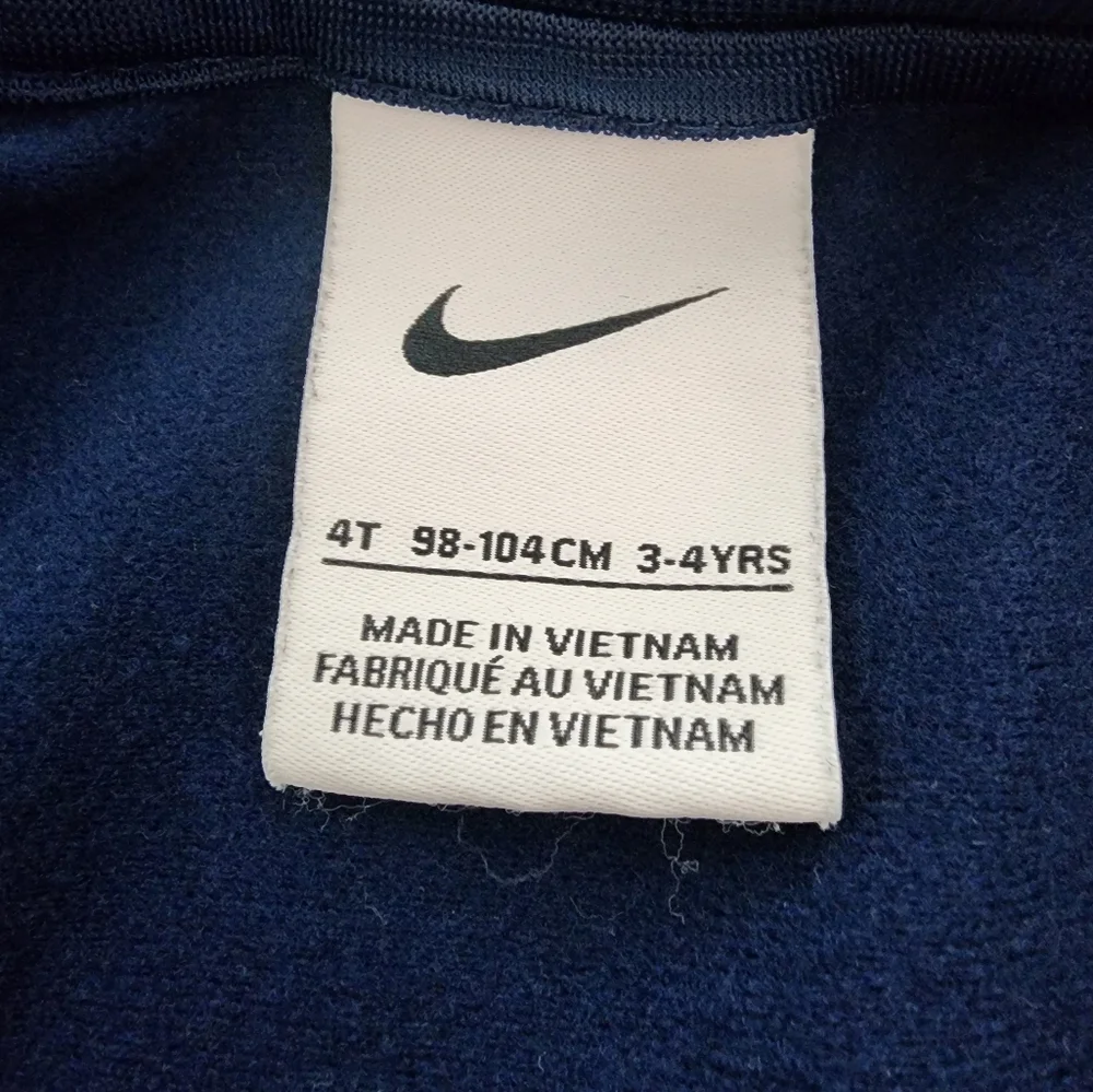 Nike Boys Blue Zip-Up Tracksuit Set - Size 4T - Picture 6 of 6